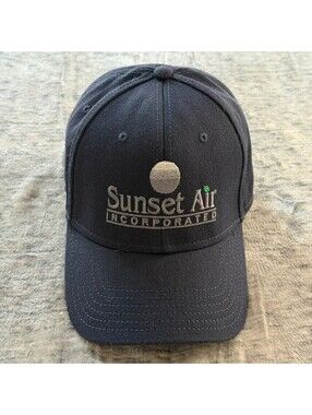 OTTO Baseball Cap Flex Fit L/XL Men's Navy Sunset Air Embroidered Hat